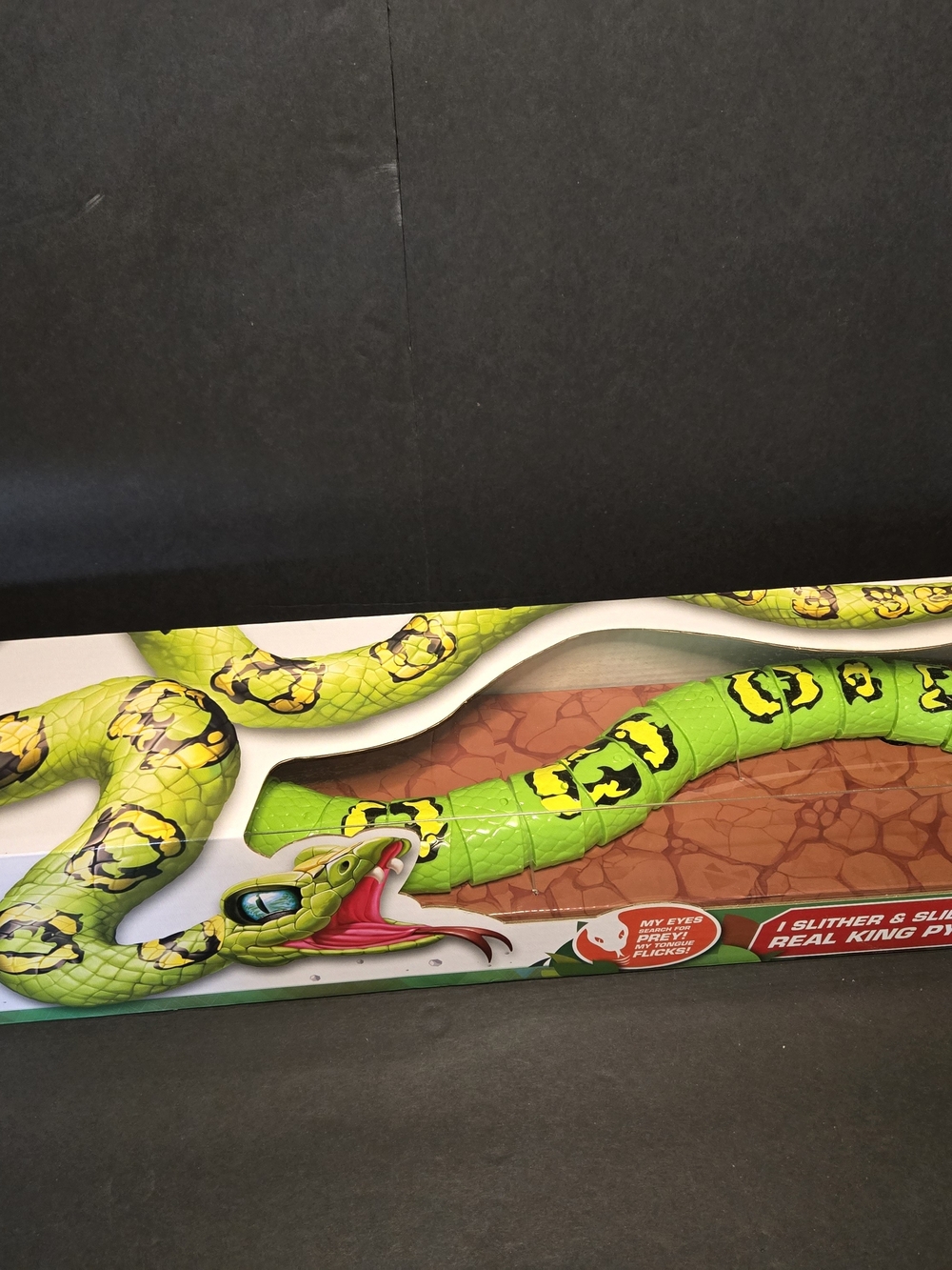 Realistic Slithering Python Toy - Bright Green